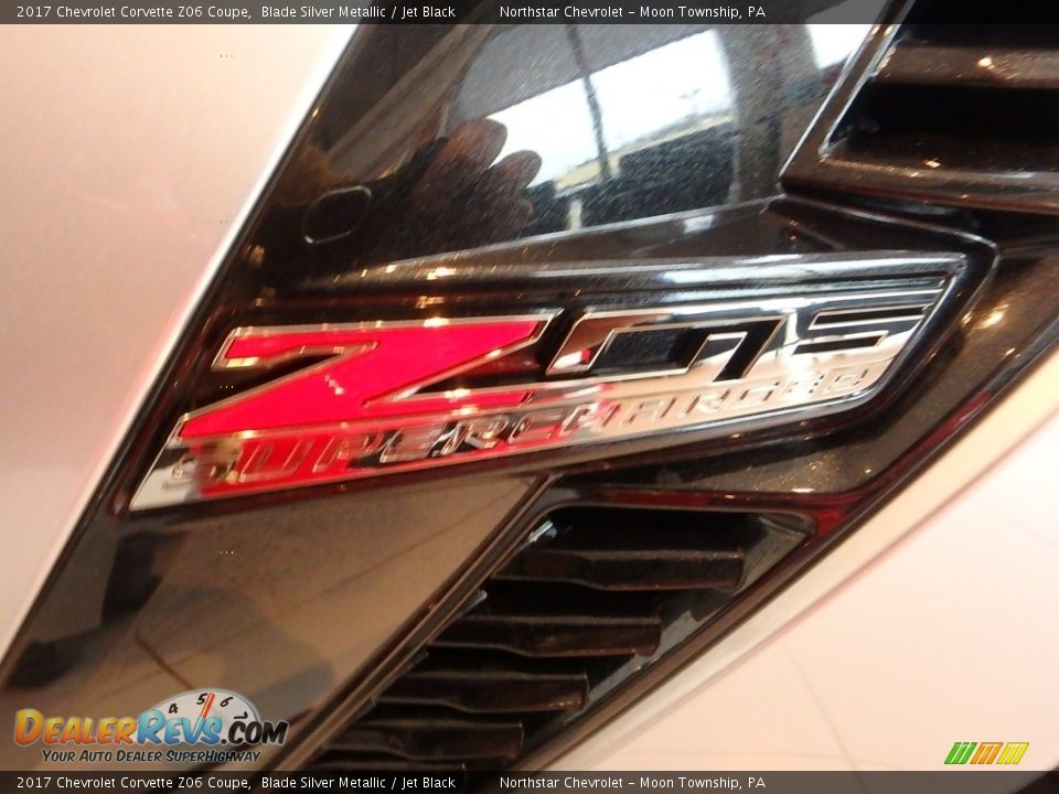 2017 Chevrolet Corvette Z06 Coupe Blade Silver Metallic / Jet Black Photo #14