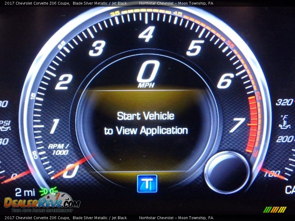 2017 Chevrolet Corvette Z06 Coupe Blade Silver Metallic / Jet Black Photo #20