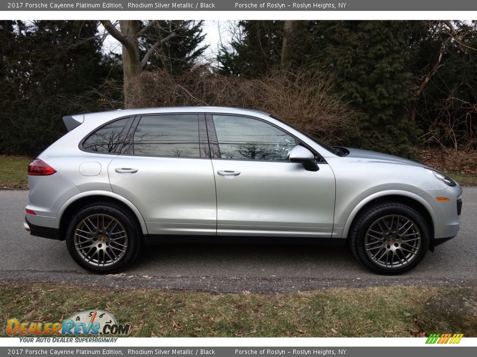 Rhodium Silver Metallic 2017 Porsche Cayenne Platinum Edition Photo #7