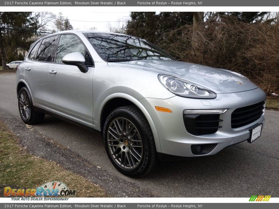Rhodium Silver Metallic 2017 Porsche Cayenne Platinum Edition Photo #8