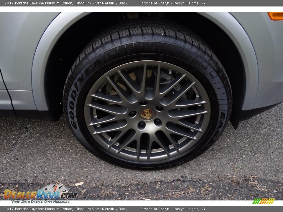 2017 Porsche Cayenne Platinum Edition Rhodium Silver Metallic / Black Photo #9