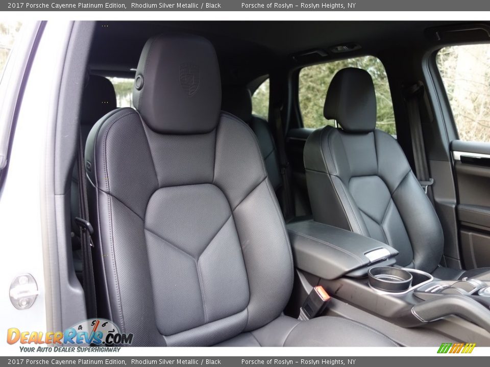 2017 Porsche Cayenne Platinum Edition Rhodium Silver Metallic / Black Photo #19