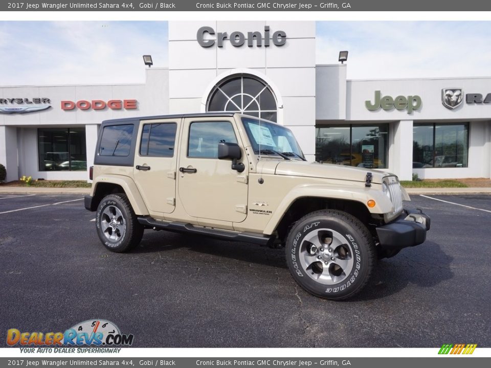 2017 Jeep Wrangler Unlimited Sahara 4x4 Gobi / Black Photo #1