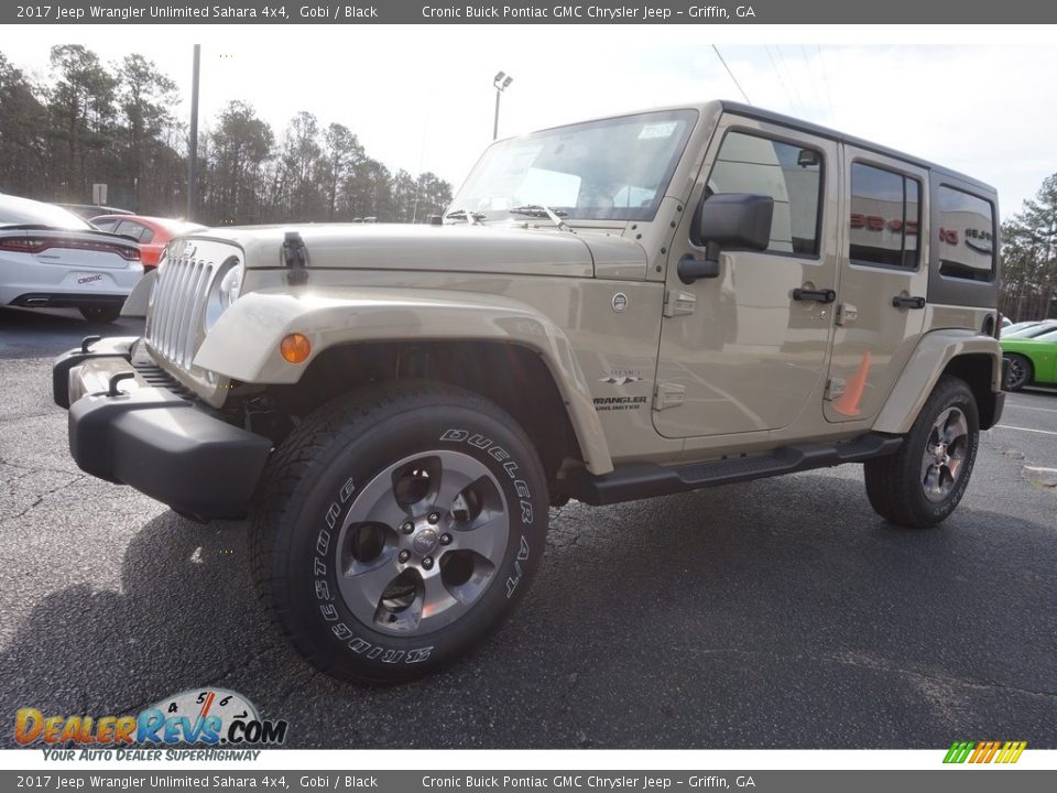 2017 Jeep Wrangler Unlimited Sahara 4x4 Gobi / Black Photo #3
