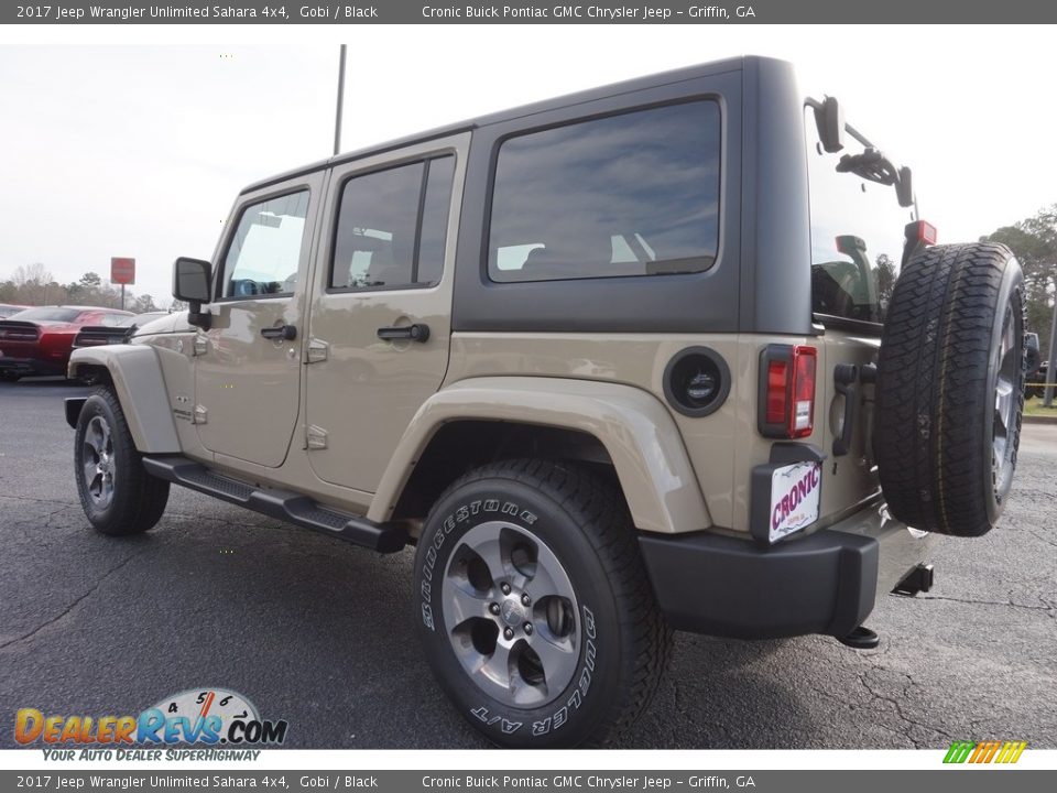 2017 Jeep Wrangler Unlimited Sahara 4x4 Gobi / Black Photo #5