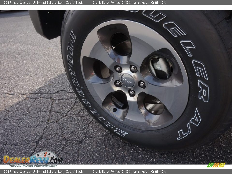 2017 Jeep Wrangler Unlimited Sahara 4x4 Gobi / Black Photo #12