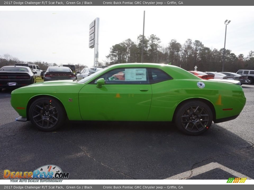 2017 Dodge Challenger R/T Scat Pack Green Go / Black Photo #4