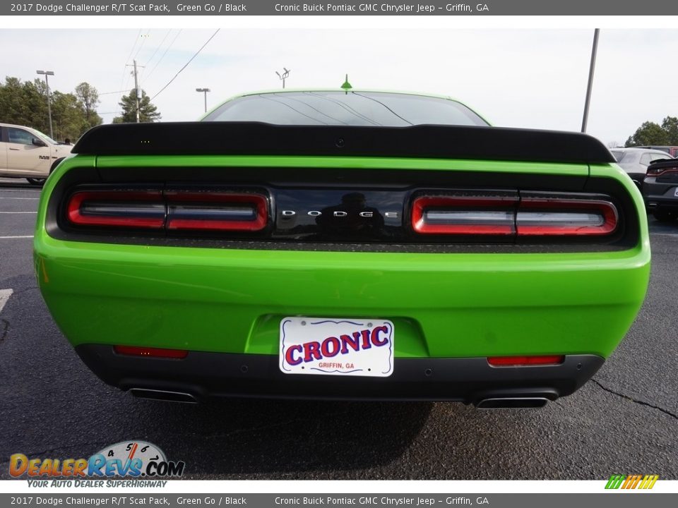 2017 Dodge Challenger R/T Scat Pack Green Go / Black Photo #6