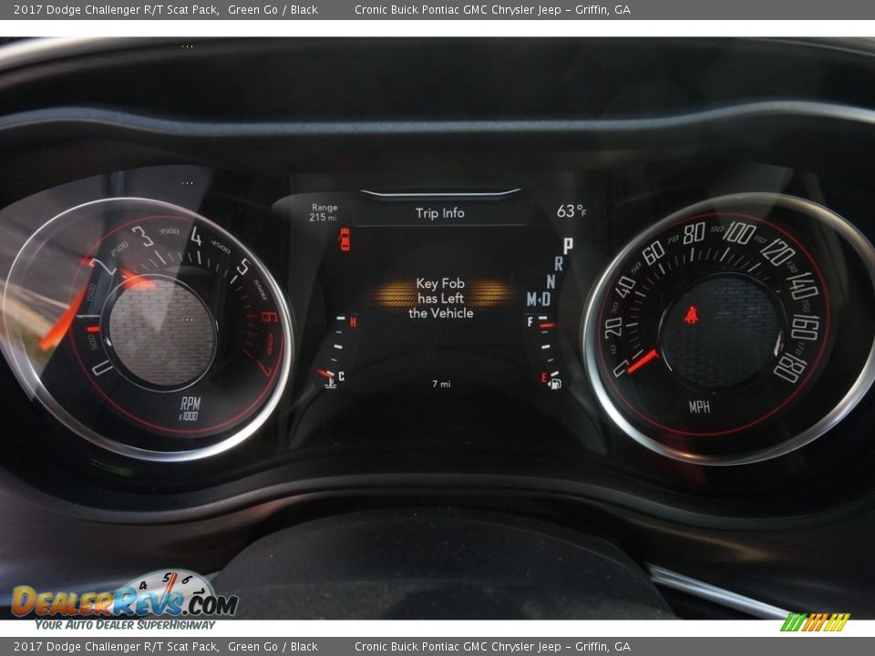 2017 Dodge Challenger R/T Scat Pack Gauges Photo #15