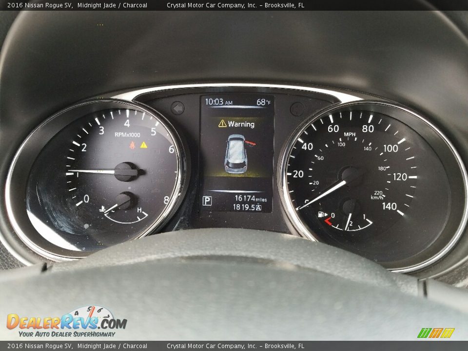 2016 Nissan Rogue SV Midnight Jade / Charcoal Photo #14