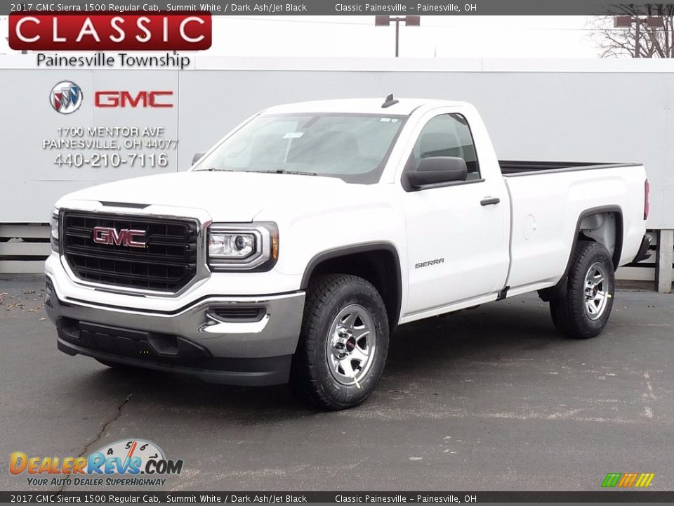 2017 GMC Sierra 1500 Regular Cab Summit White / Dark Ash/Jet Black Photo #1