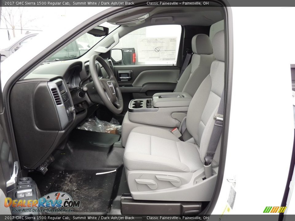 Dark Ash/Jet Black Interior - 2017 GMC Sierra 1500 Regular Cab Photo #7