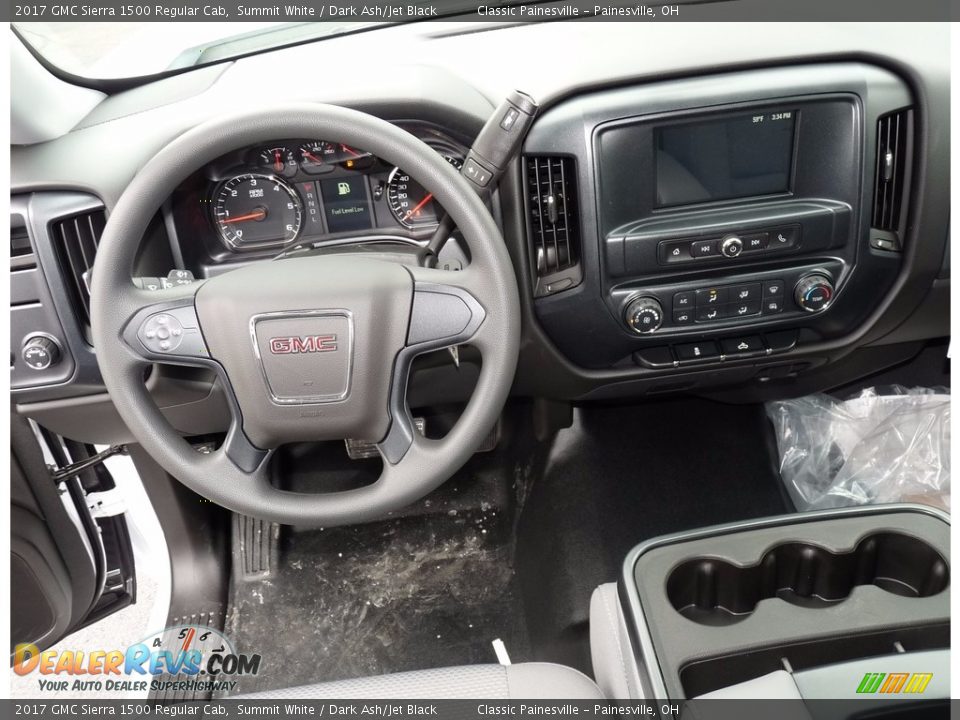 2017 GMC Sierra 1500 Regular Cab Summit White / Dark Ash/Jet Black Photo #8