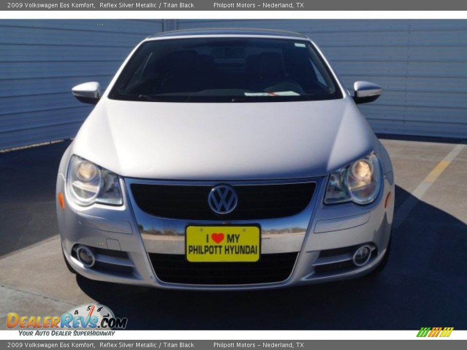 2009 Volkswagen Eos Komfort Reflex Silver Metallic / Titan Black Photo #3