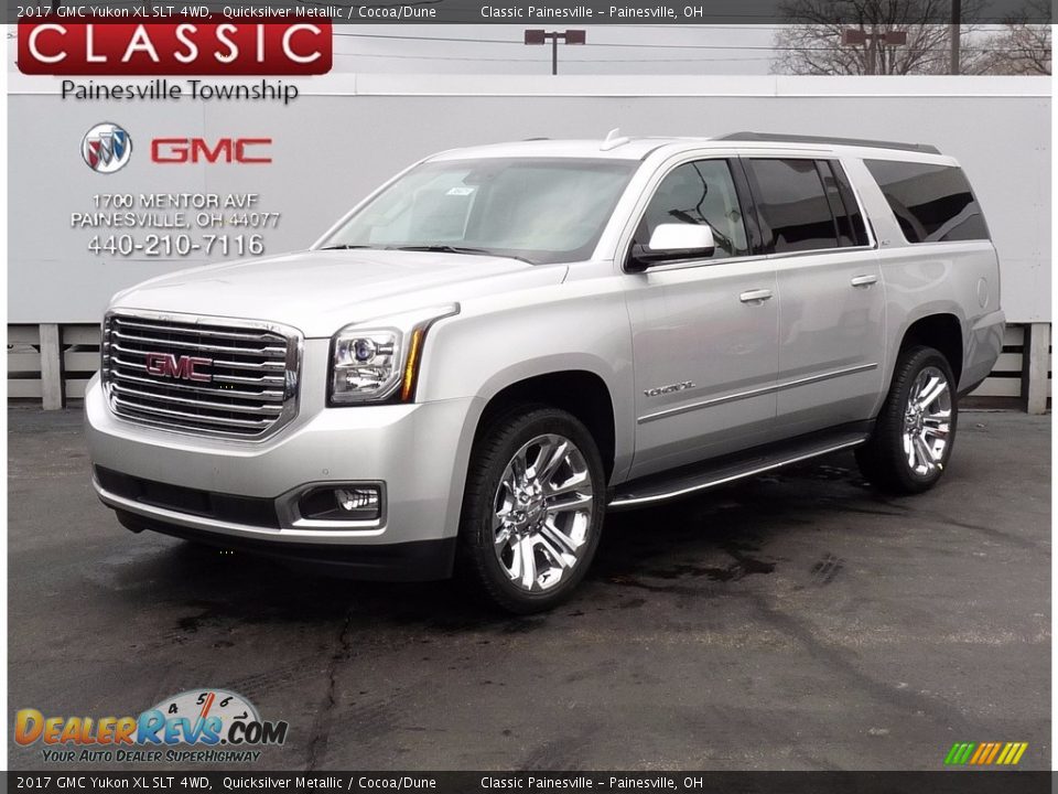 2017 GMC Yukon XL SLT 4WD Quicksilver Metallic / Cocoa/Dune Photo #1