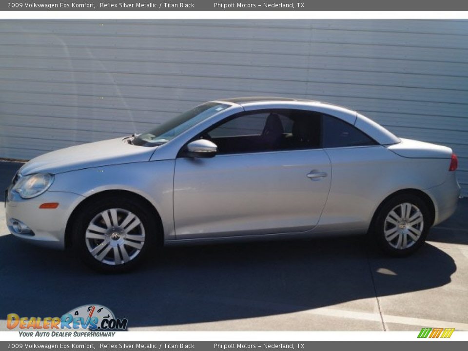2009 Volkswagen Eos Komfort Reflex Silver Metallic / Titan Black Photo #5