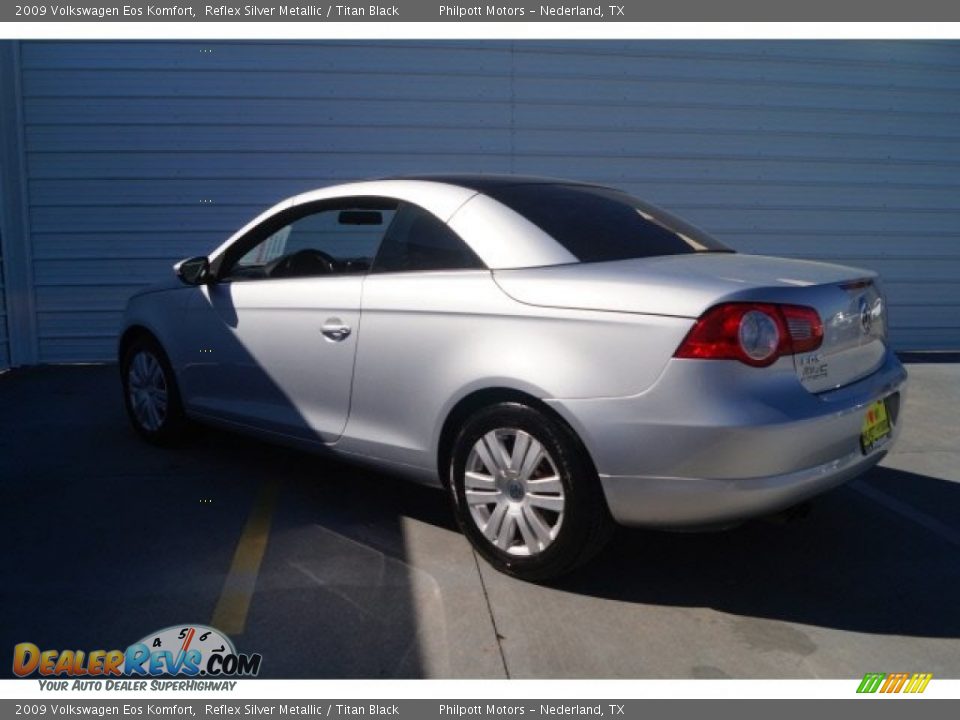 2009 Volkswagen Eos Komfort Reflex Silver Metallic / Titan Black Photo #6