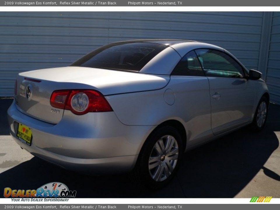 2009 Volkswagen Eos Komfort Reflex Silver Metallic / Titan Black Photo #8