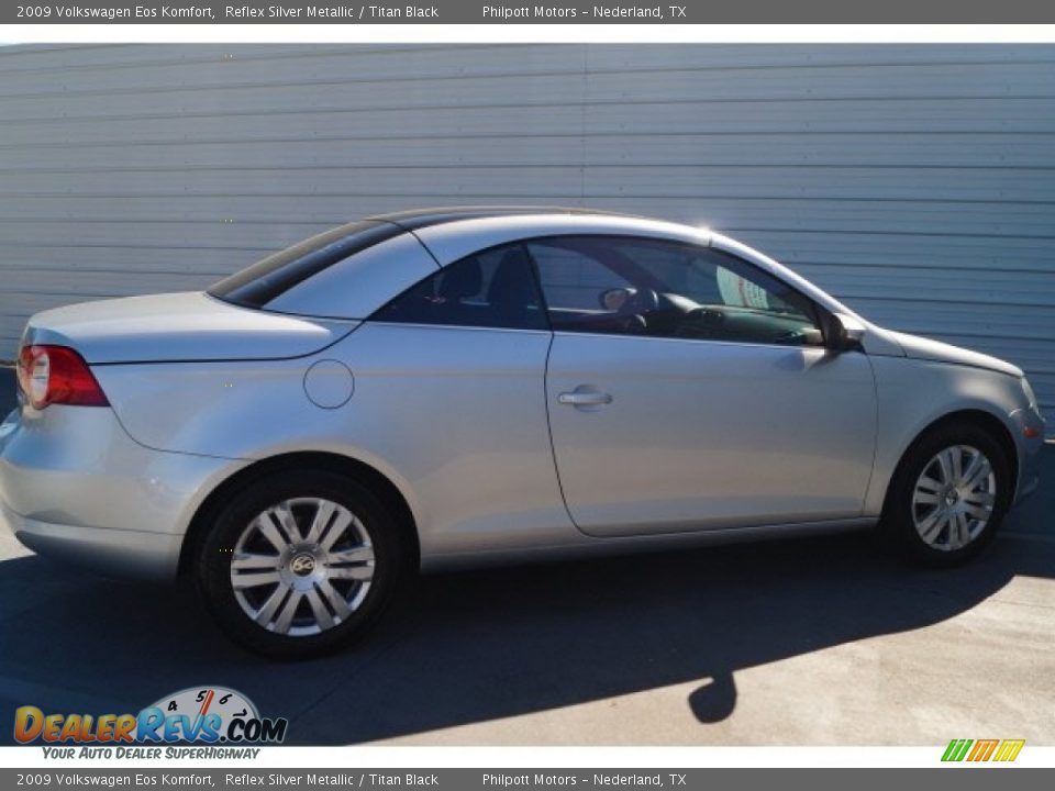 2009 Volkswagen Eos Komfort Reflex Silver Metallic / Titan Black Photo #9