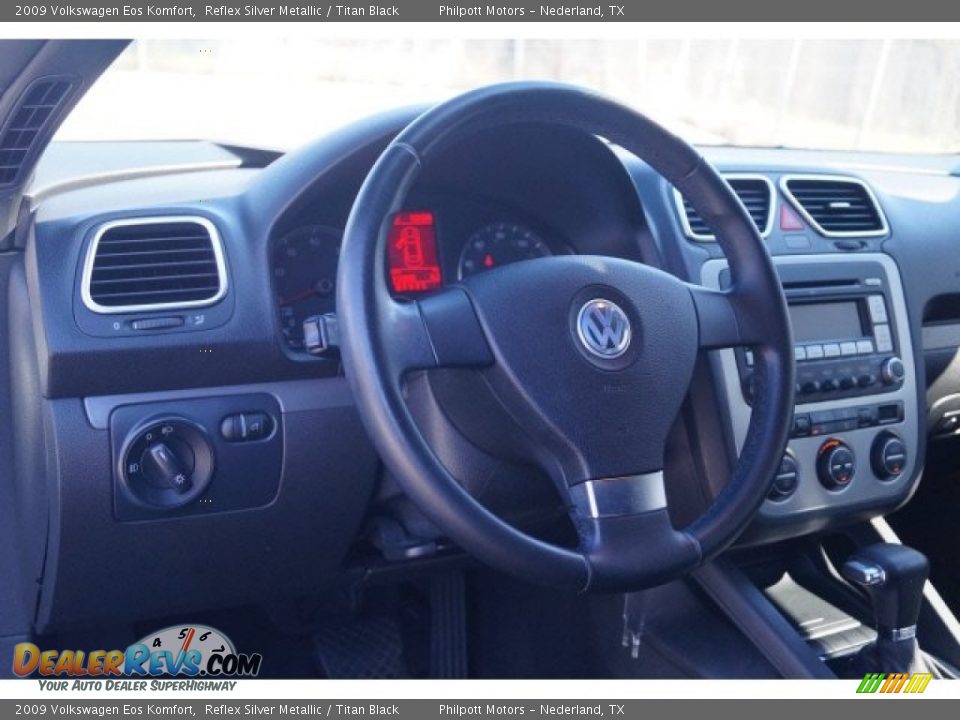 2009 Volkswagen Eos Komfort Reflex Silver Metallic / Titan Black Photo #10