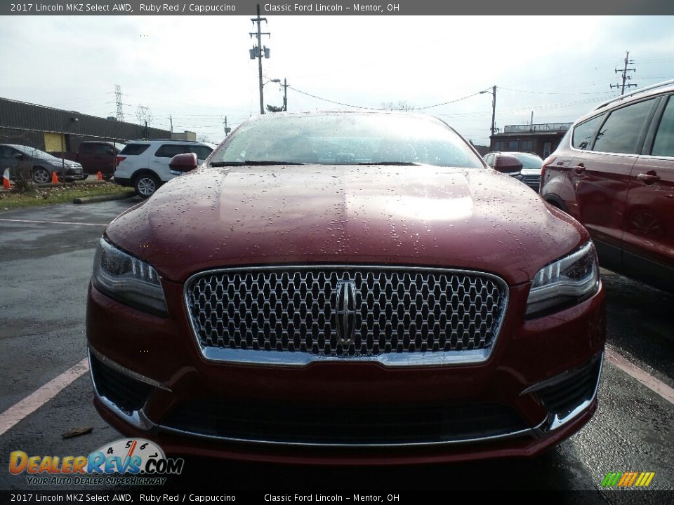 2017 Lincoln MKZ Select AWD Ruby Red / Cappuccino Photo #2