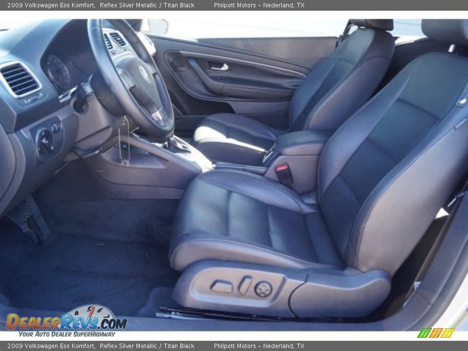 2009 Volkswagen Eos Komfort Reflex Silver Metallic / Titan Black Photo #15