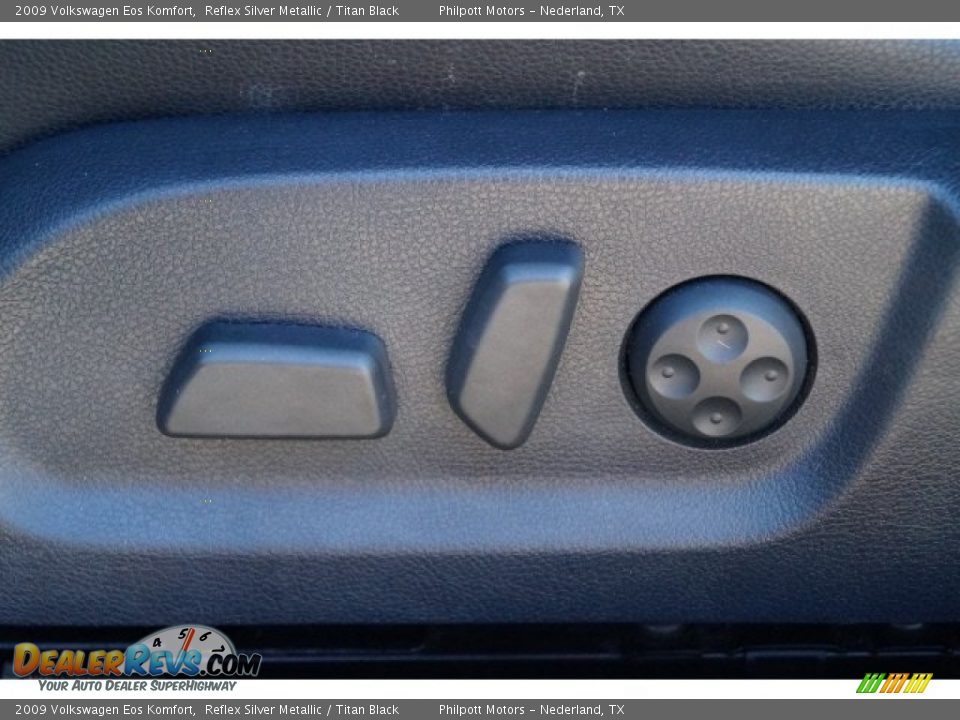 2009 Volkswagen Eos Komfort Reflex Silver Metallic / Titan Black Photo #18