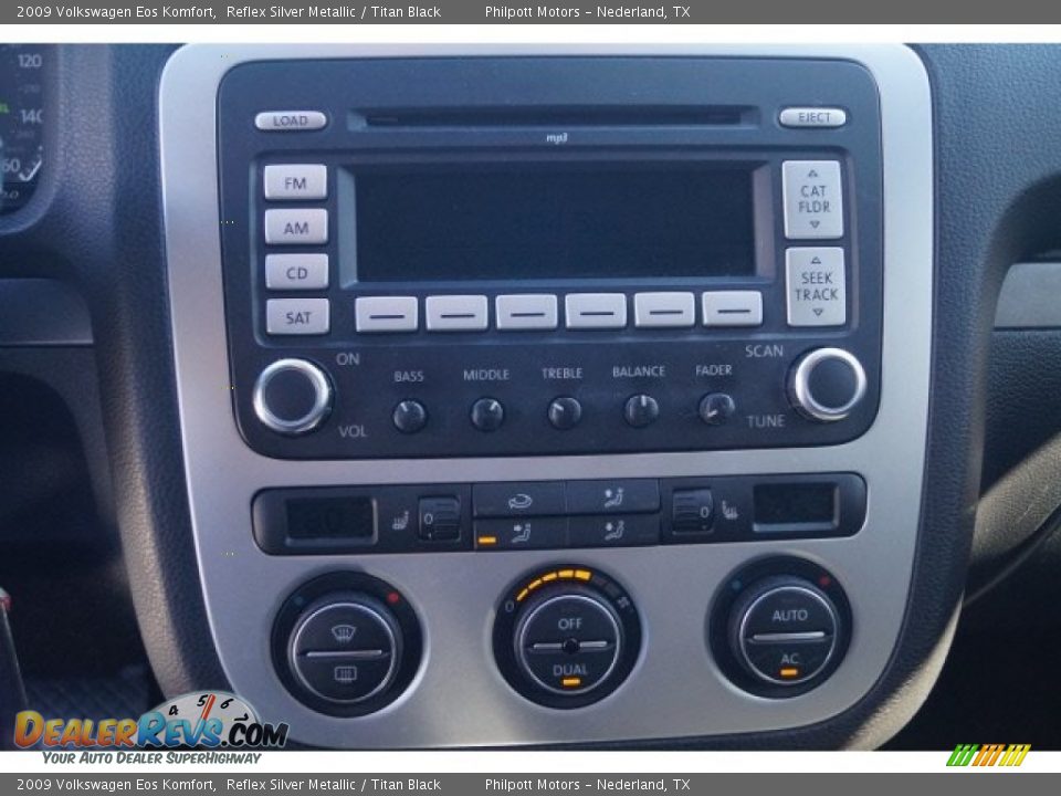 2009 Volkswagen Eos Komfort Reflex Silver Metallic / Titan Black Photo #19
