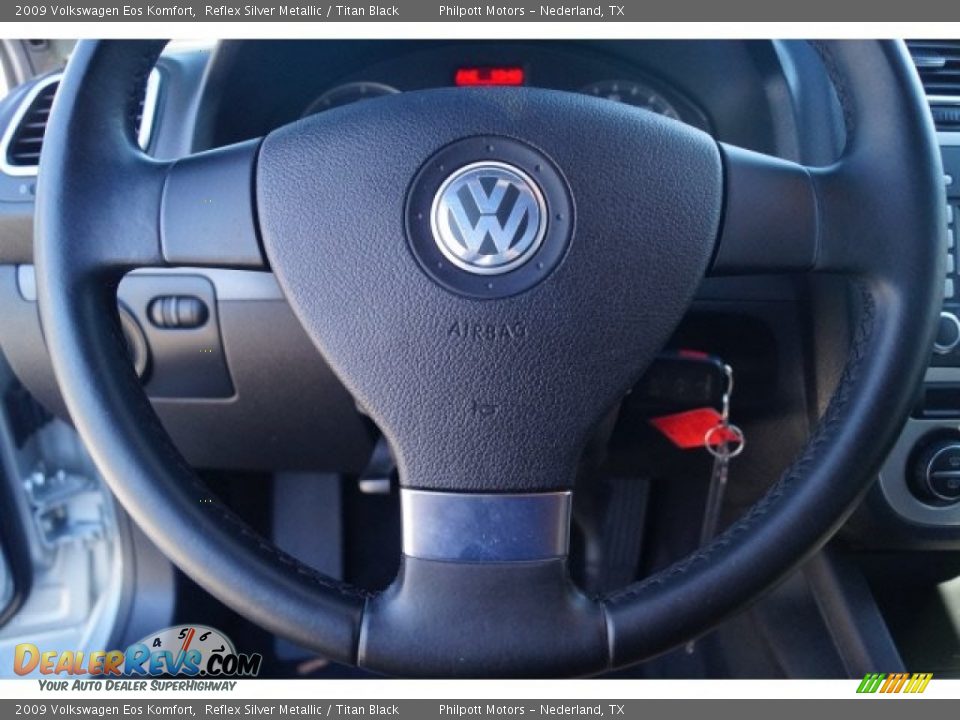 2009 Volkswagen Eos Komfort Reflex Silver Metallic / Titan Black Photo #23