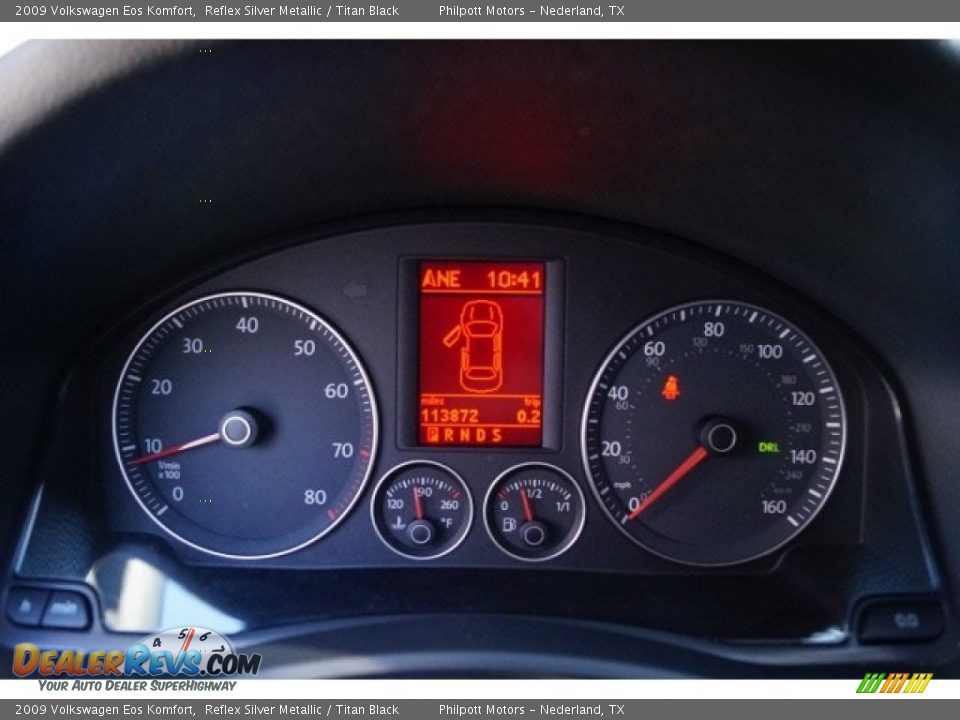 2009 Volkswagen Eos Komfort Reflex Silver Metallic / Titan Black Photo #24