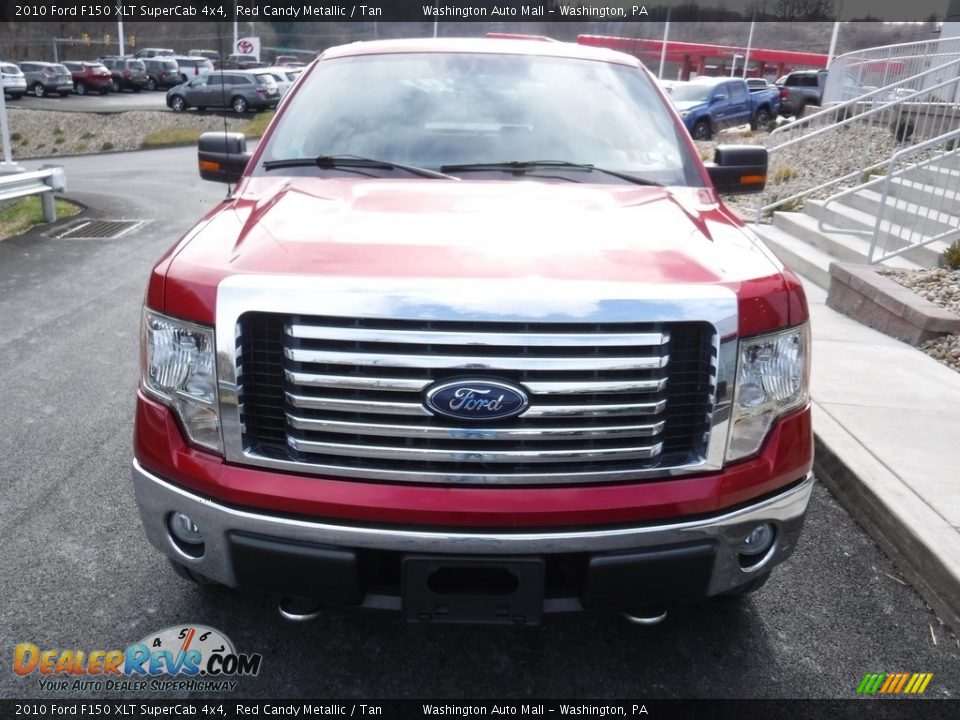 2010 Ford F150 XLT SuperCab 4x4 Red Candy Metallic / Tan Photo #8