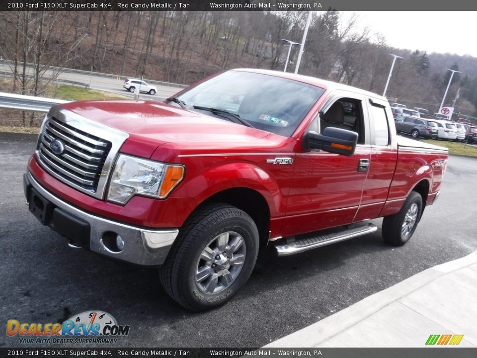 2010 Ford F150 XLT SuperCab 4x4 Red Candy Metallic / Tan Photo #9