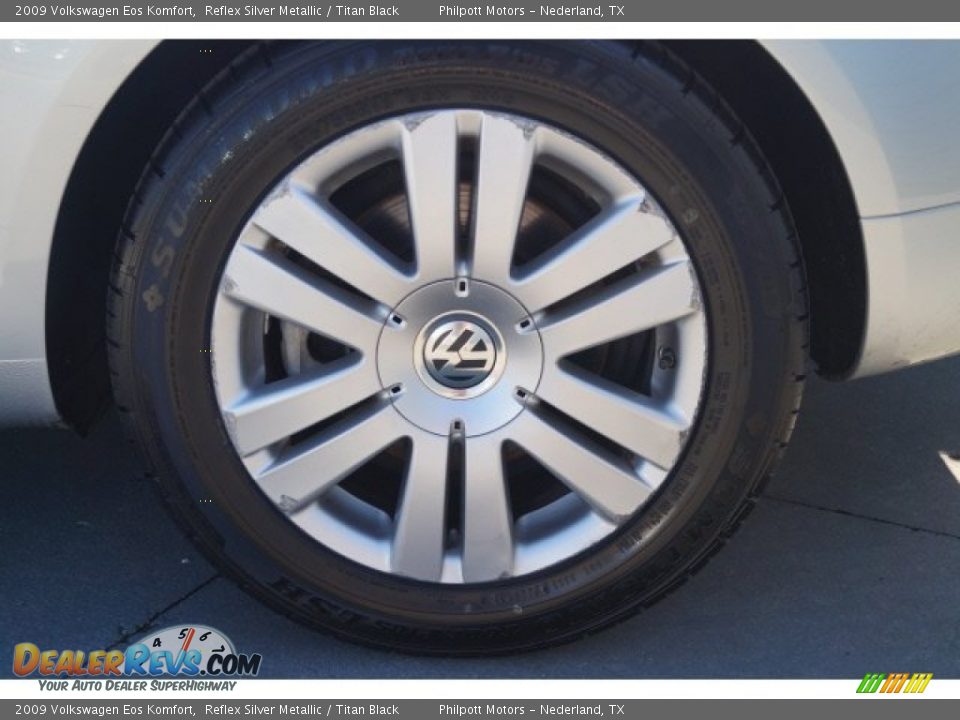 2009 Volkswagen Eos Komfort Reflex Silver Metallic / Titan Black Photo #30