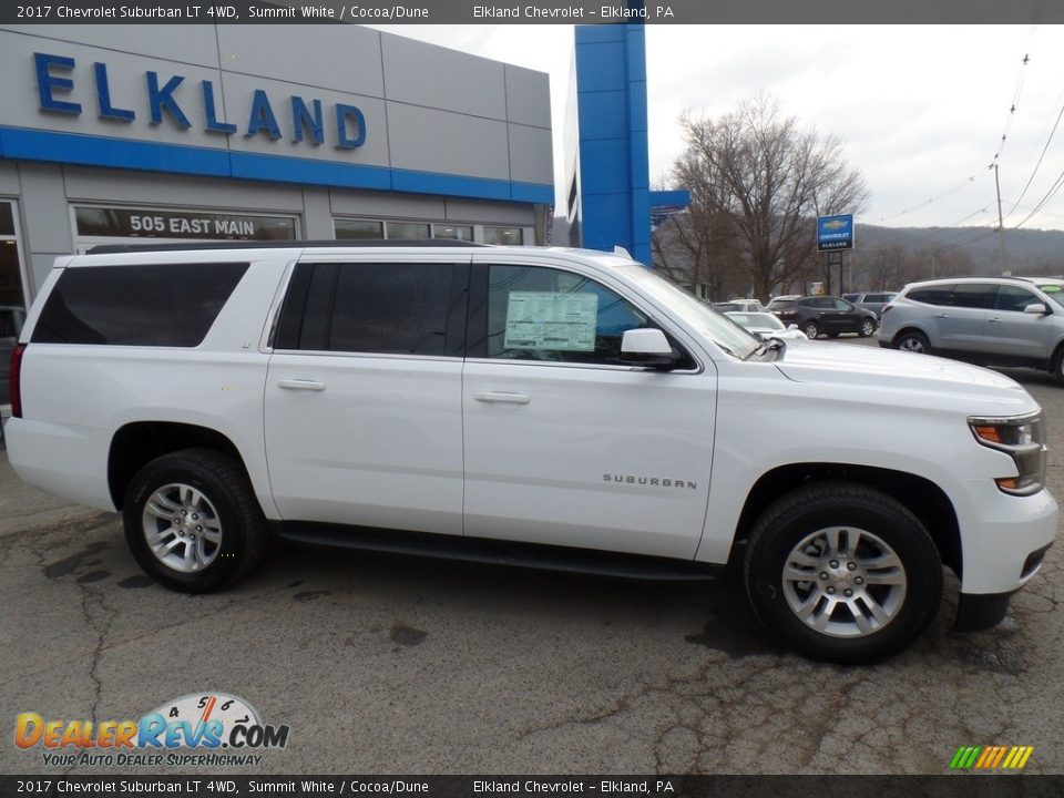 2017 Chevrolet Suburban LT 4WD Summit White / Cocoa/Dune Photo #4