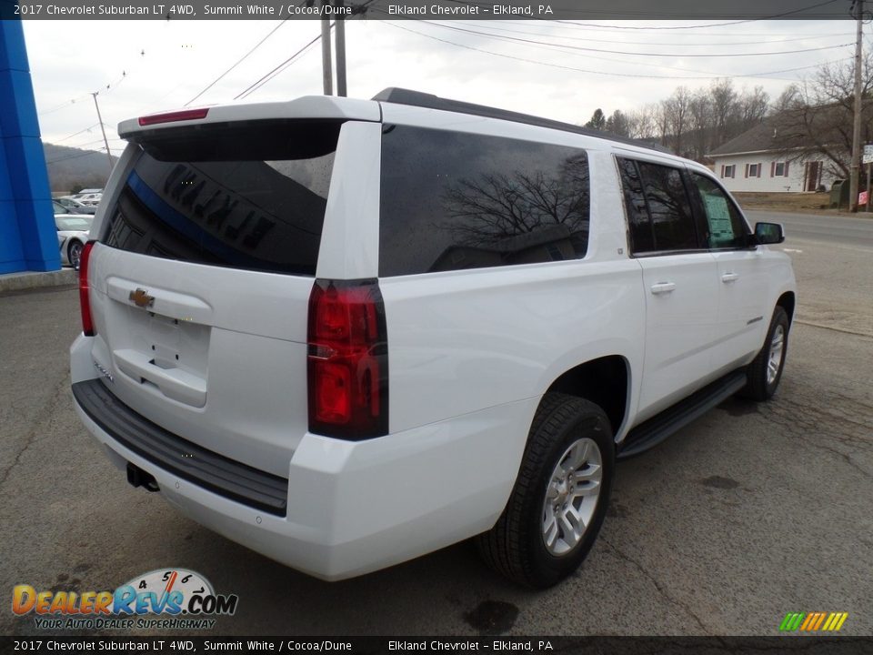 2017 Chevrolet Suburban LT 4WD Summit White / Cocoa/Dune Photo #6