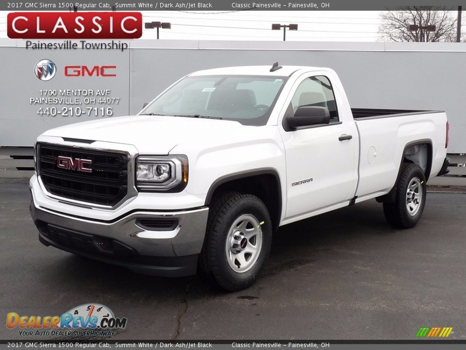 2017 GMC Sierra 1500 Regular Cab Summit White / Dark Ash/Jet Black Photo #1