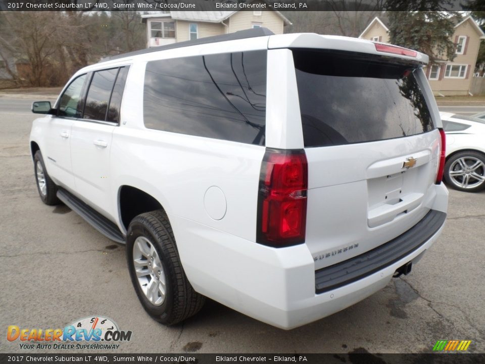 2017 Chevrolet Suburban LT 4WD Summit White / Cocoa/Dune Photo #8