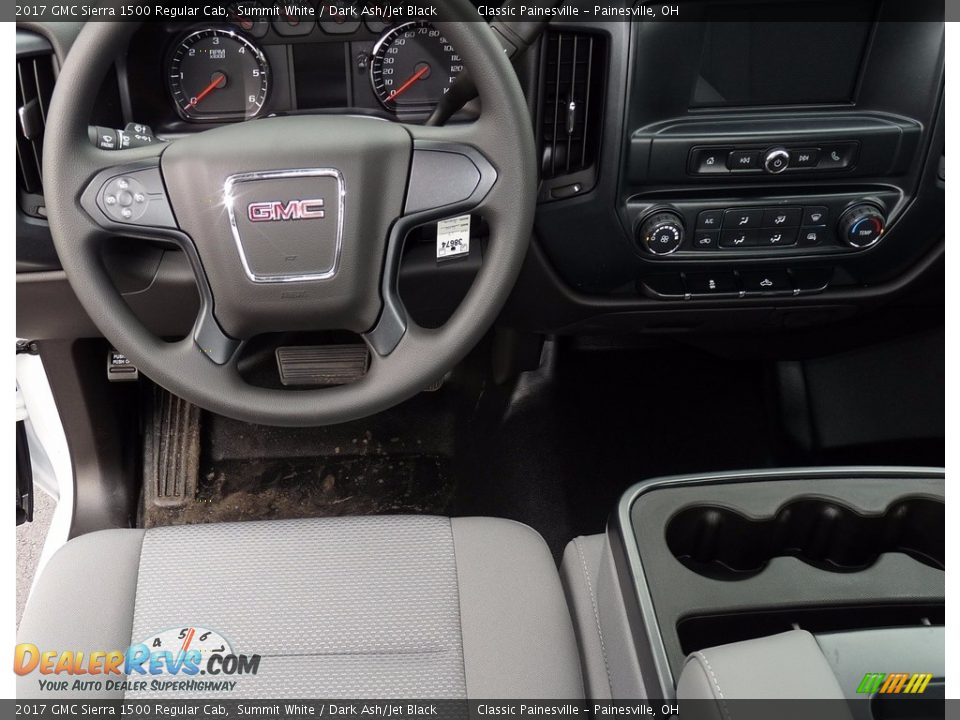 2017 GMC Sierra 1500 Regular Cab Summit White / Dark Ash/Jet Black Photo #7