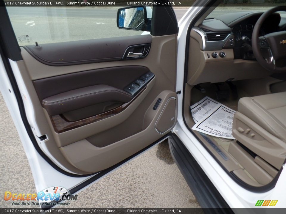 2017 Chevrolet Suburban LT 4WD Summit White / Cocoa/Dune Photo #13