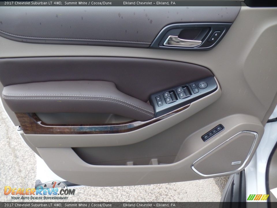 2017 Chevrolet Suburban LT 4WD Summit White / Cocoa/Dune Photo #14