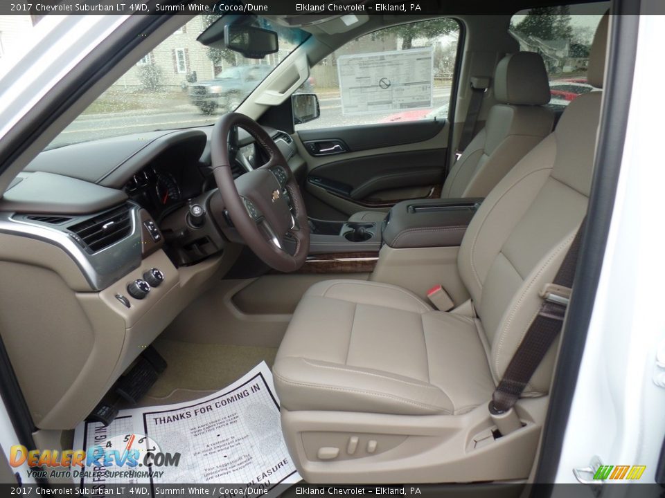 2017 Chevrolet Suburban LT 4WD Summit White / Cocoa/Dune Photo #18
