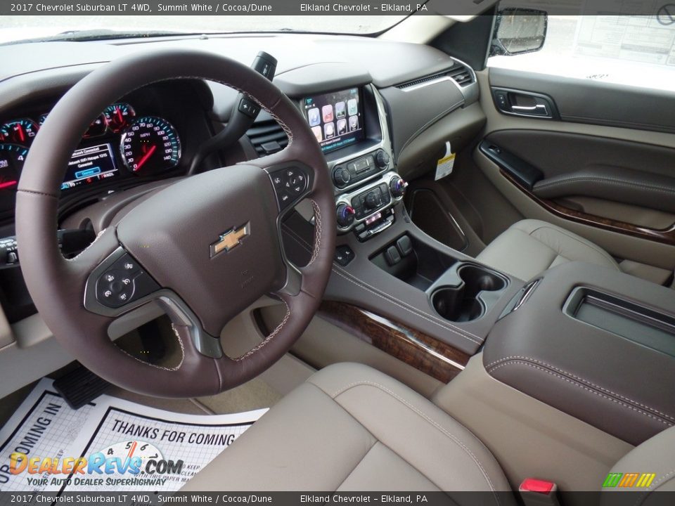 2017 Chevrolet Suburban LT 4WD Summit White / Cocoa/Dune Photo #20