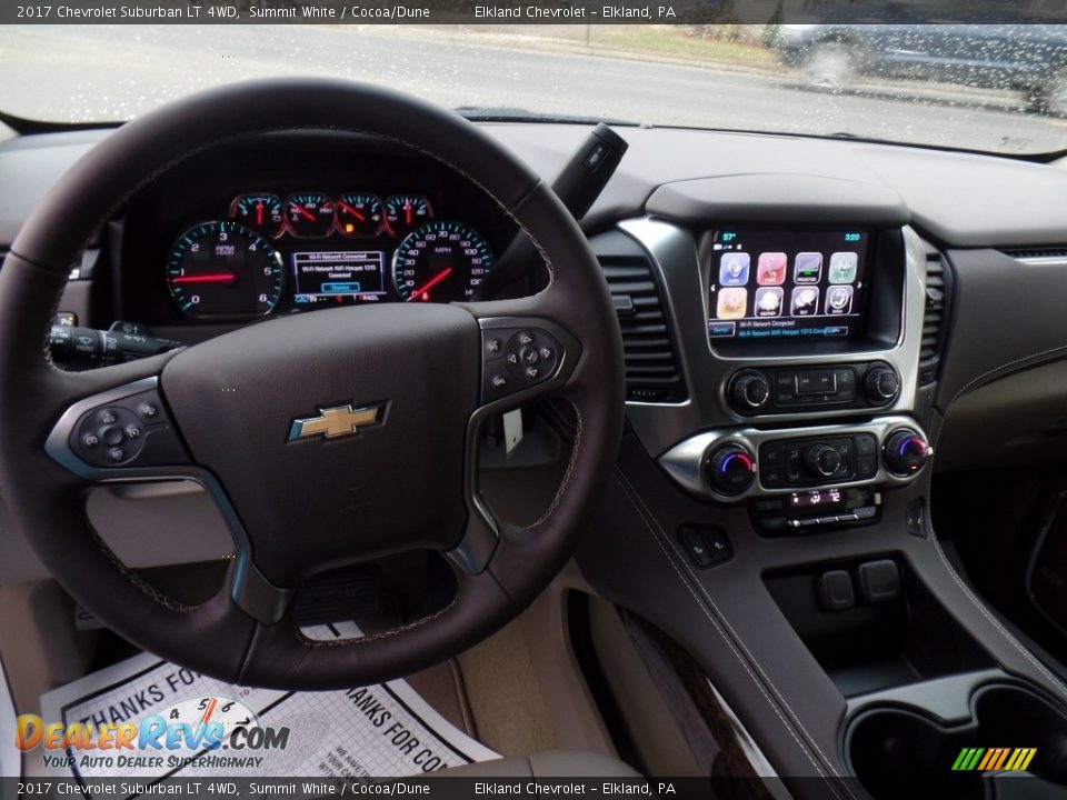 2017 Chevrolet Suburban LT 4WD Summit White / Cocoa/Dune Photo #21