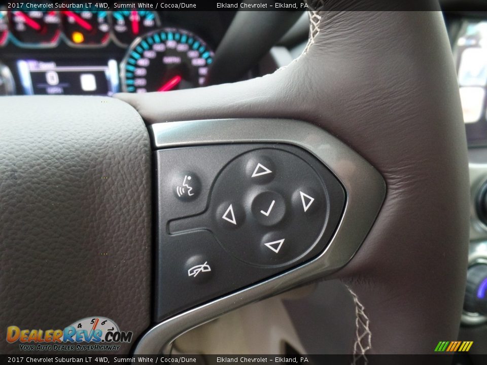 2017 Chevrolet Suburban LT 4WD Summit White / Cocoa/Dune Photo #23