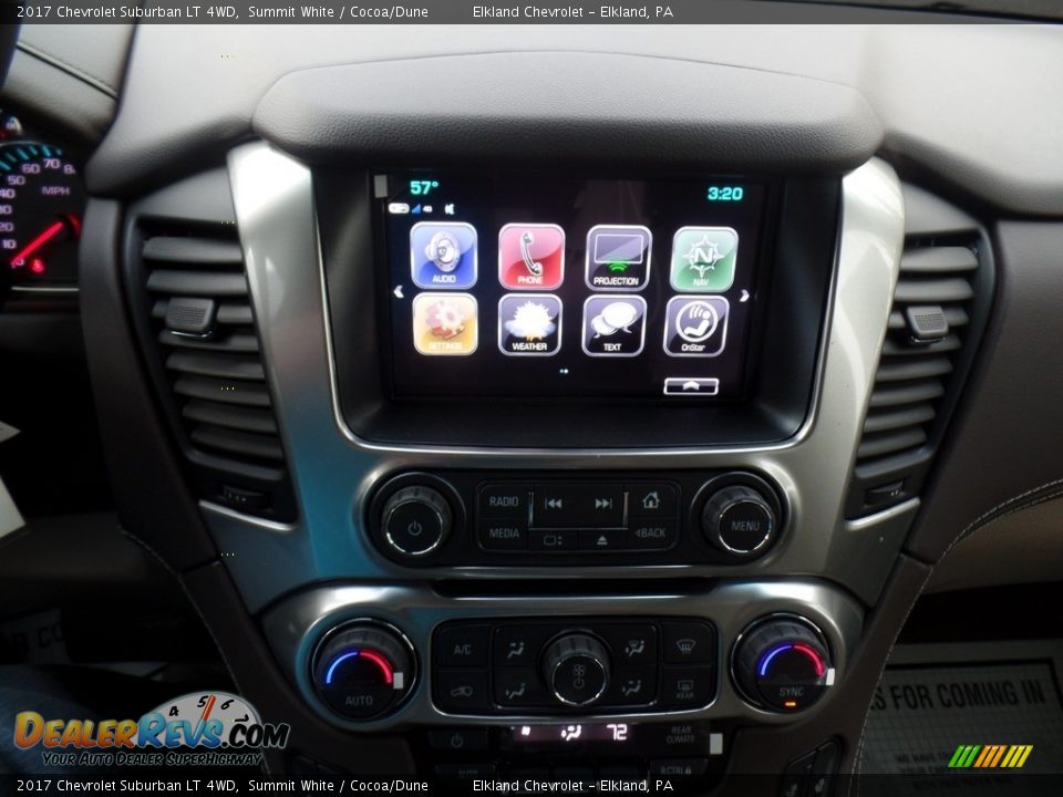 2017 Chevrolet Suburban LT 4WD Summit White / Cocoa/Dune Photo #30