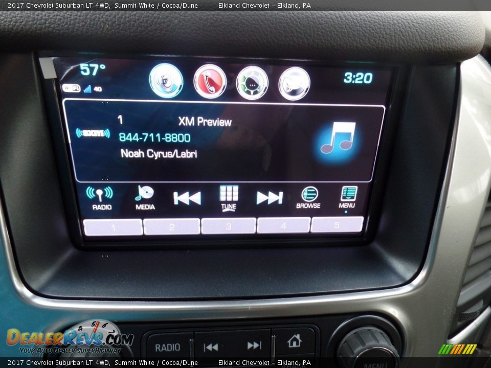 2017 Chevrolet Suburban LT 4WD Summit White / Cocoa/Dune Photo #31