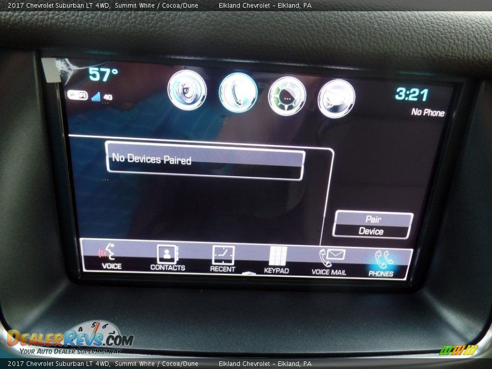 2017 Chevrolet Suburban LT 4WD Summit White / Cocoa/Dune Photo #32