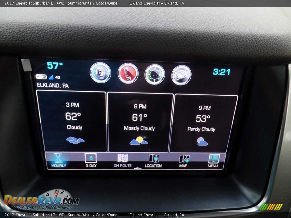 2017 Chevrolet Suburban LT 4WD Summit White / Cocoa/Dune Photo #35