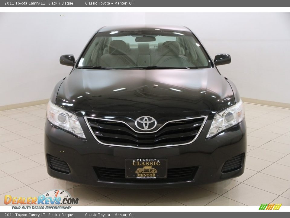 2011 Toyota Camry LE Black / Bisque Photo #2