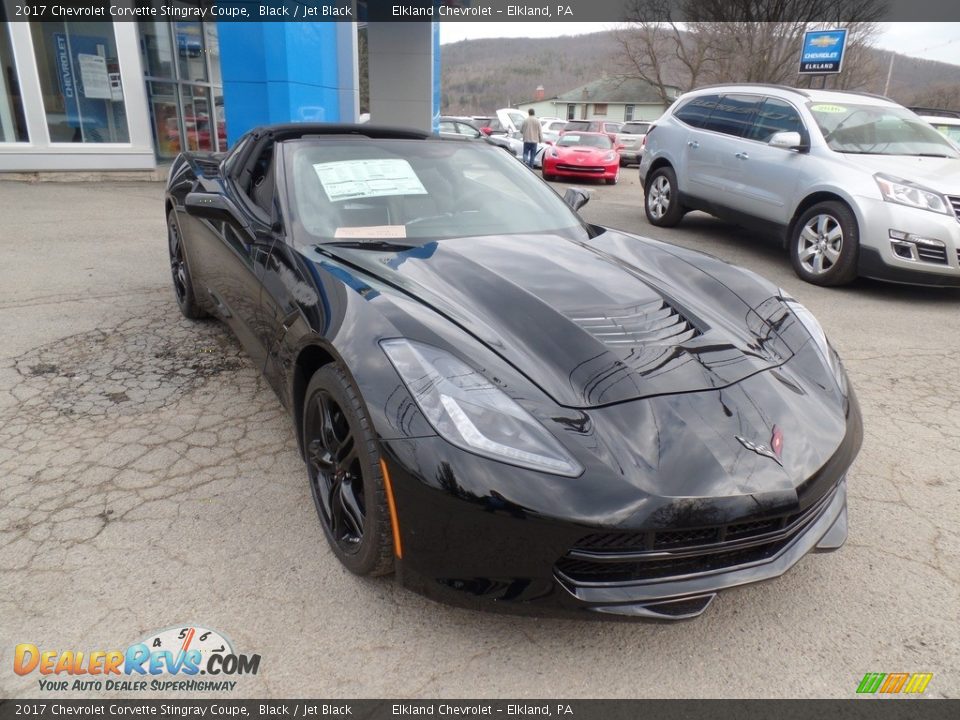 2017 Chevrolet Corvette Stingray Coupe Black / Jet Black Photo #7